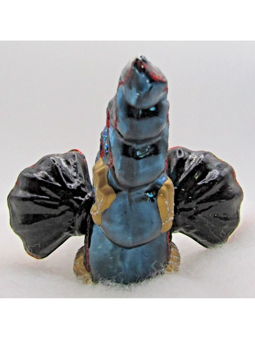 Thomas Glenn Molded Glass Holiday Colorful Flying Dragon Ornament